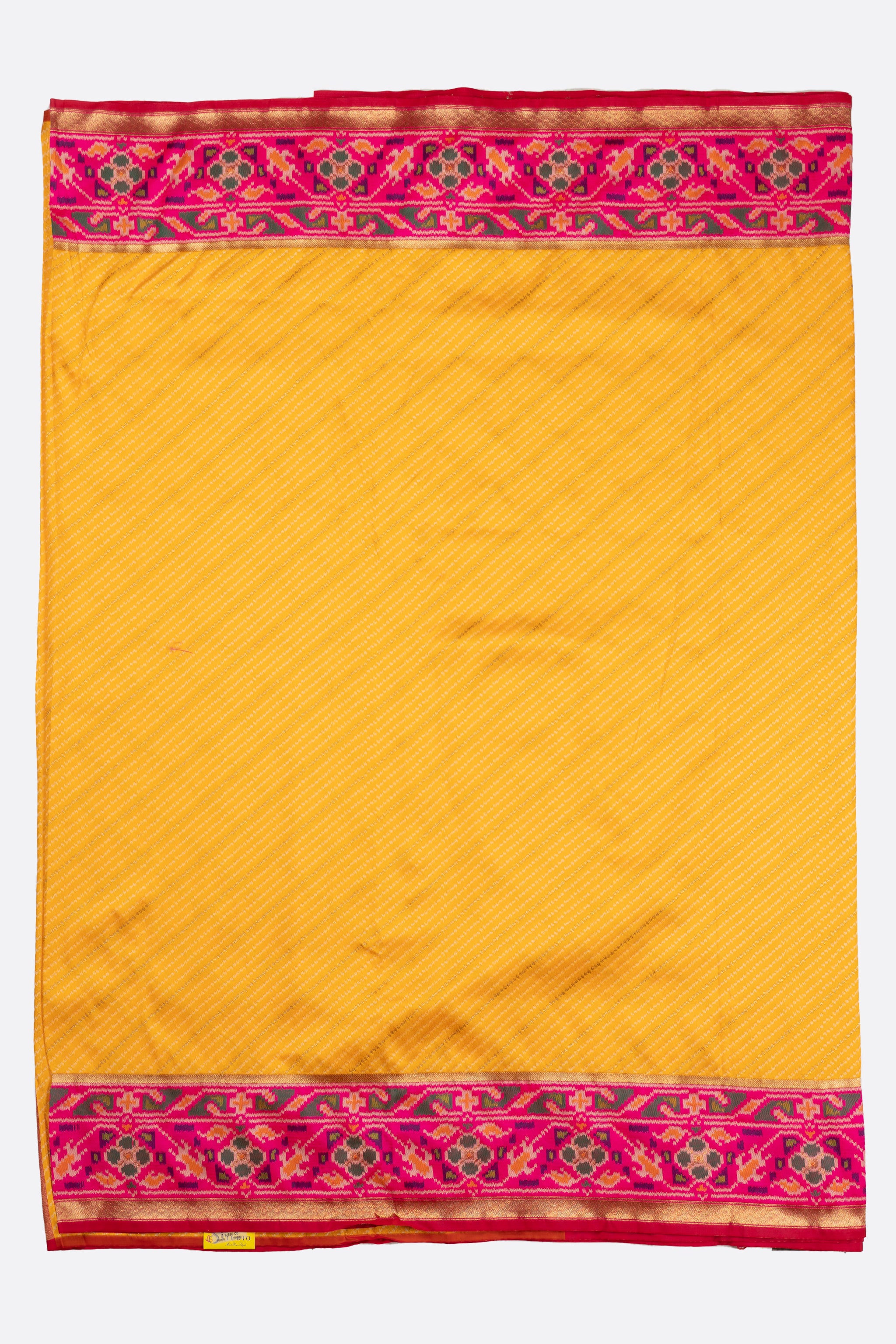 Yellow Woven Art Banaras Saree F00875