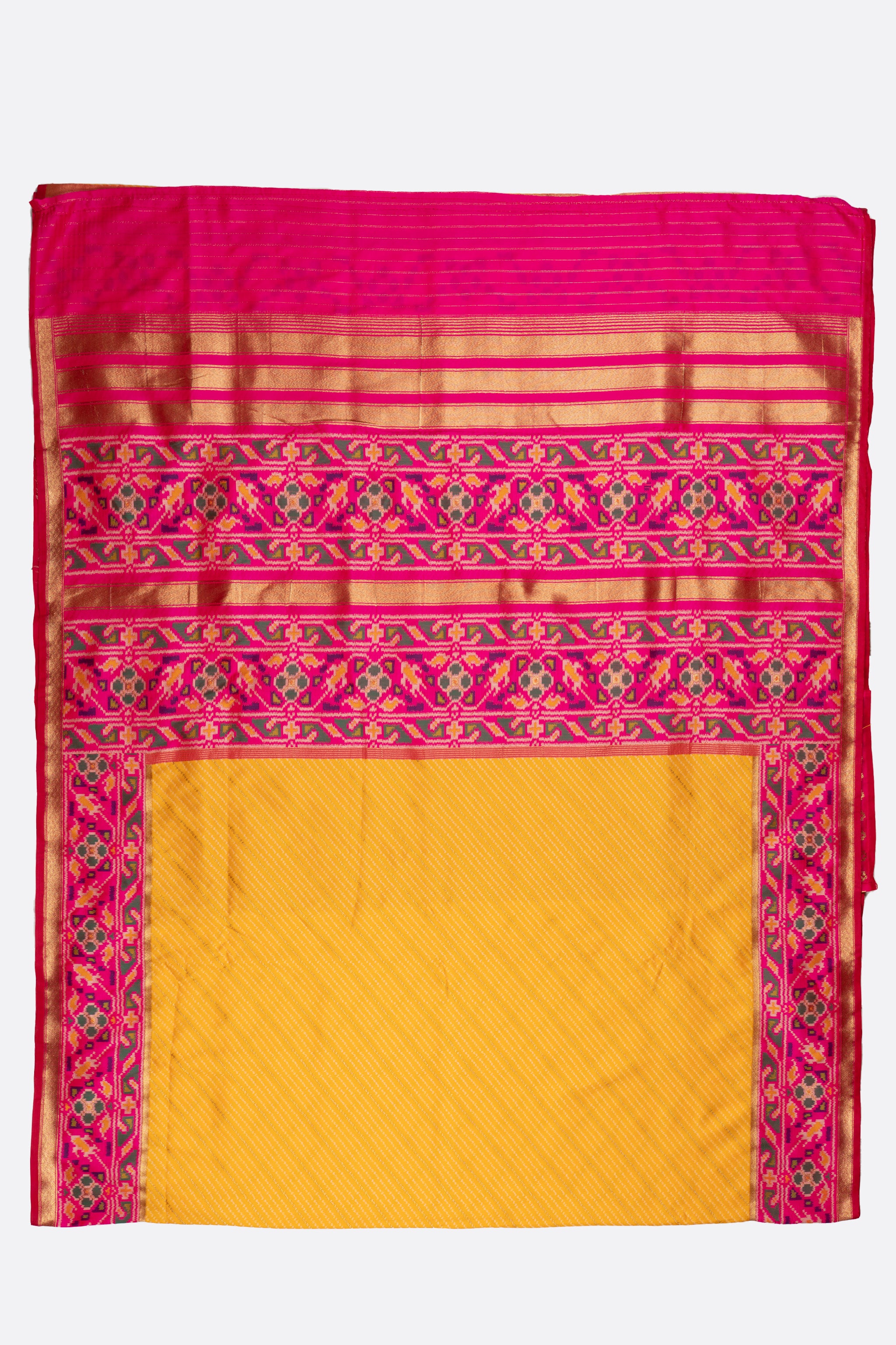 Yellow Woven Art Banaras Saree F00875
