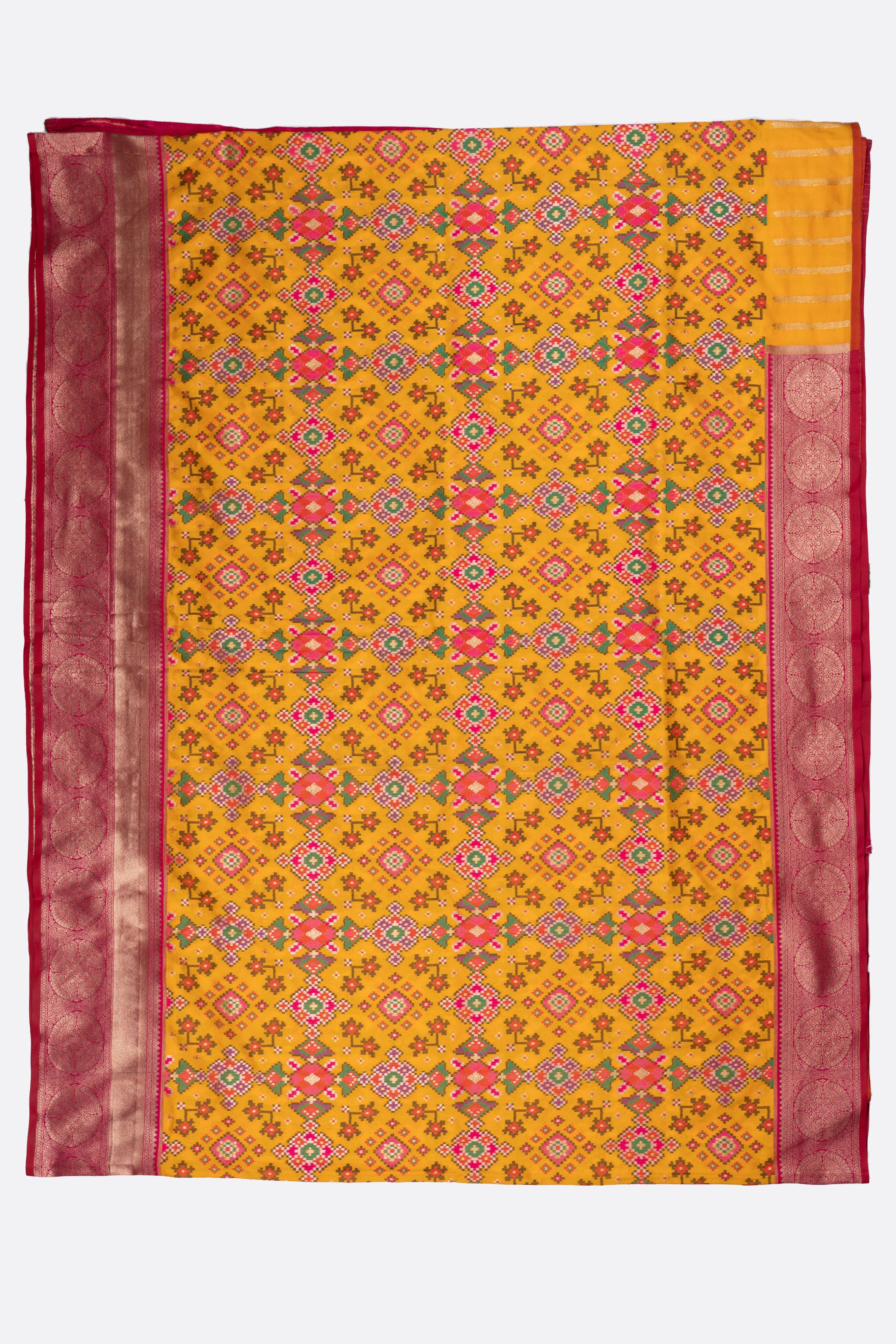 Yellow Woven Patola Saree F00885